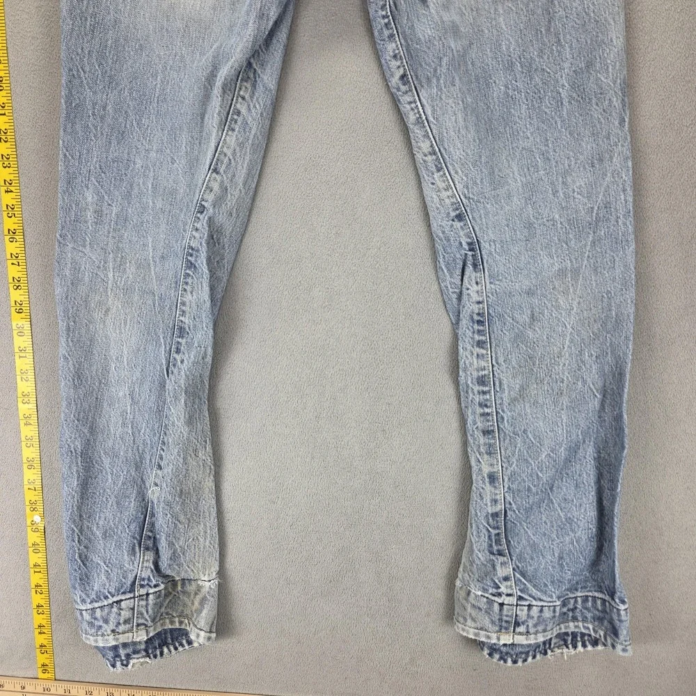 Vintage Levis Engineered Jeans Mens Blue Twisted Thrashed Button Fly Fits 32x32